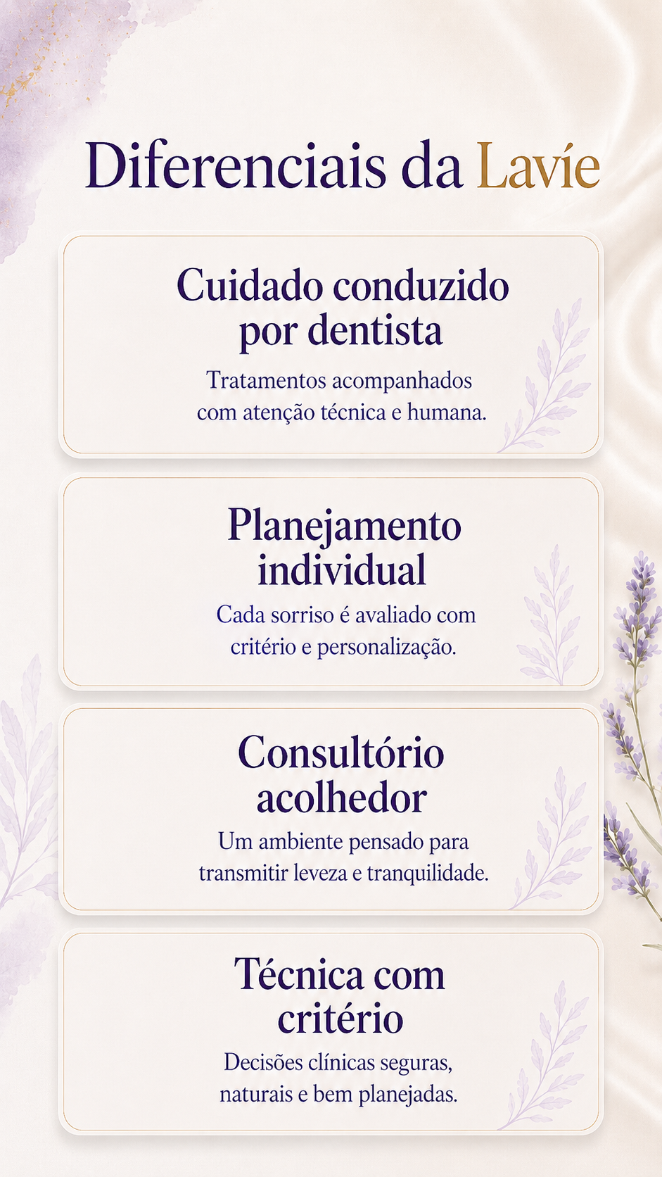 Diferenciais da Lavíe no mobile